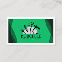 Modèle de carte de visite de salon de coiffure mod