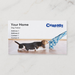 Modèle de carte de visite d'entraîneur de chien