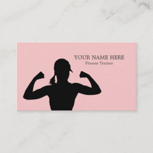 Modèle de carte de visite d'instructeur de forme