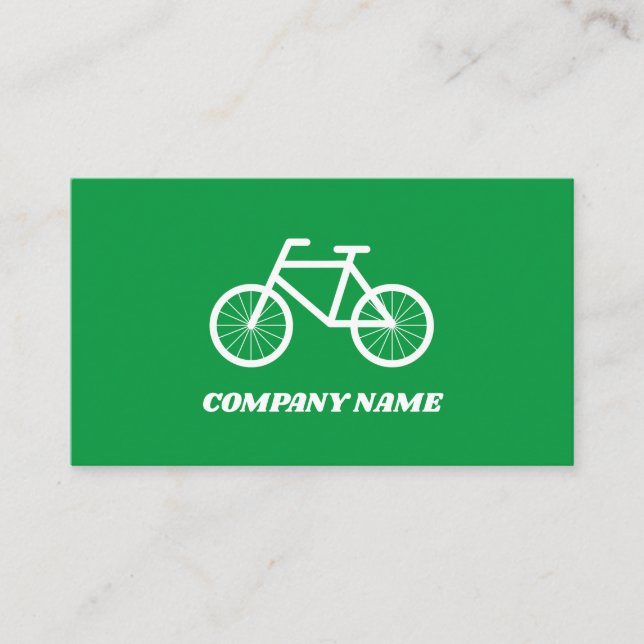 Modèle de carte de visite du logo de vélo de locat (Devant)