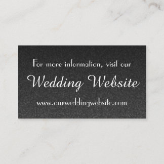 Modèle de carte de visite du site Web mariage
