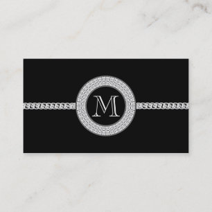 Modèle de carte de visite élégant Monogramme