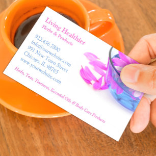 Modèle de carte de visite Fleurs de massage de Spa