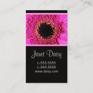 Modèle de carte de visite Gerbera Daisy
