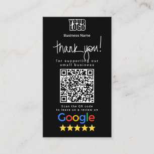 Modèle de carte de visite Google Review