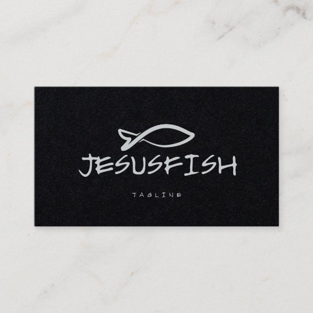 Modèle de carte de visite Jesus FISH (Devant)