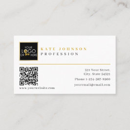 Modèle de carte de visite Logo personnalisé Photo