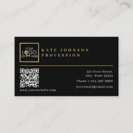Modèle de carte de visite Logo personnalisé Photo