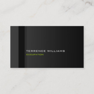 Modèle de carte de visite minimale moderne noir ve