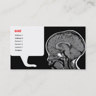 Modèle de carte de visite MRI amusant