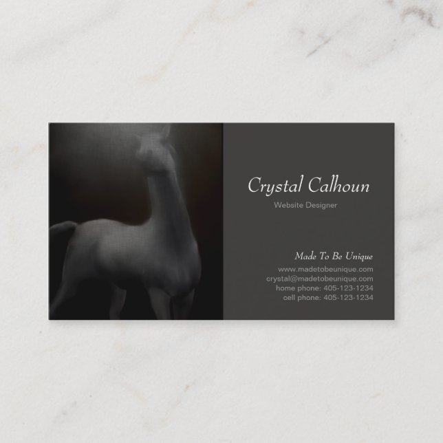 Modèle de carte de visite - obscurité de peinture (Devant)