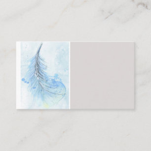 modèle de carte de visite personnalisée en plumes 