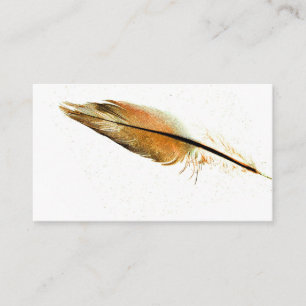 modèle de carte de visite plumes photo art