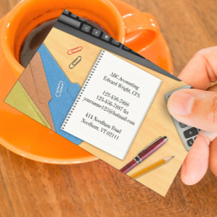 Modèle de carte de visite pour cabinet comptable