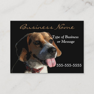 Modèle de carte de visite pour chien - Beagle