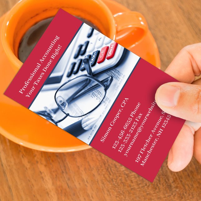 Modèle de carte de visite pour comptabilité (Créateur téléchargé)