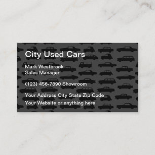Modèle de carte de visite pour concessionnaire de