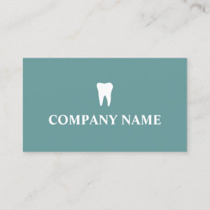 Modèle de carte de visite pour dentiste avec logo 