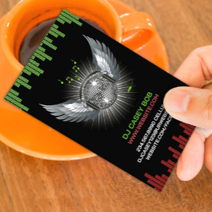 Modèle de carte de visite pour DJ boîte de nuit