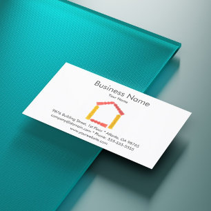 Modèle de carte de visite pour entreprise de const