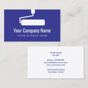 Modèle de carte de visite pour entreprise de peint