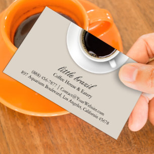 Modèle de carte de visite pour le café