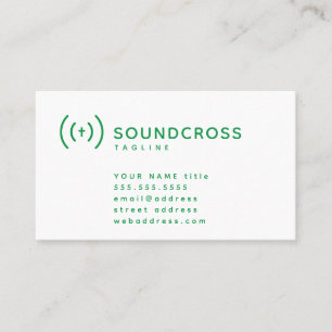 Modèle de carte de visite pour le logo croix et so