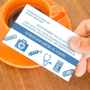 Modèle de carte de visite pour rendez-vous de méde
