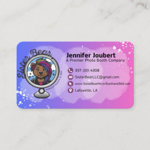 Modèle de carte de visite pour vendeur d'événement