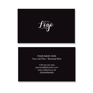 Modèle de carte de visite professionnelle avec log