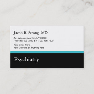 Modèle de carte de visite psychiatrique