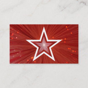 Modèle de carte de visite Red Star