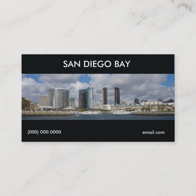 Modèle de carte de visite San Diego (Devant)