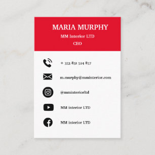 Modèle de carte de visite simple et professionnell