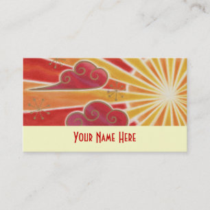 Modèle de carte de visite Sunset