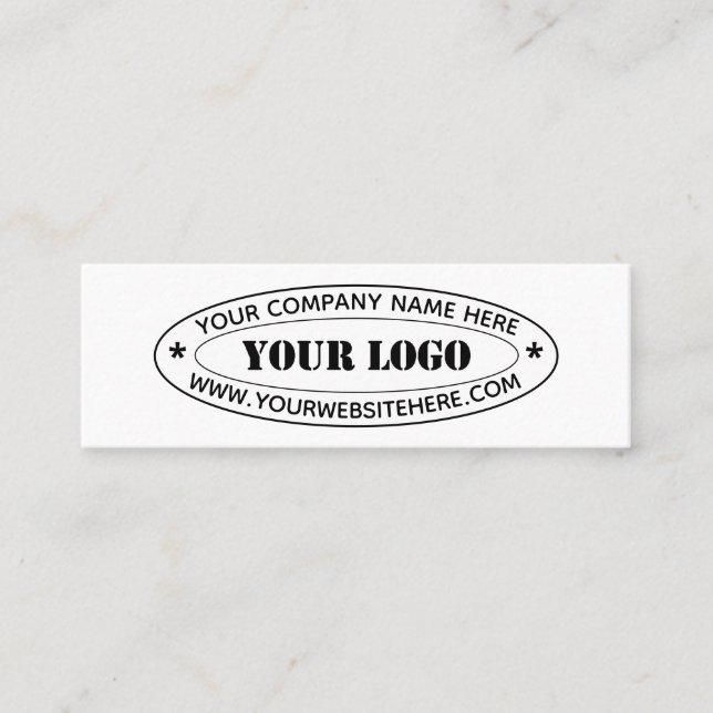 Modèle de carte de visite texte personnalisé du lo (Devant)