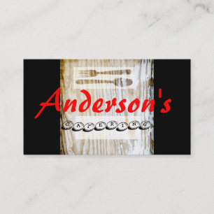 modèle de carte de visite traiteur personnalisable