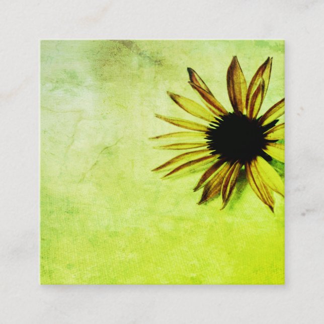 modèle de carte de visite vert printemps (Devant)