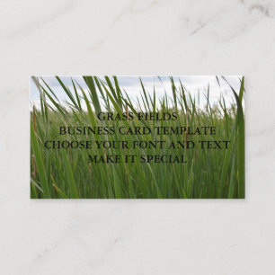 MODÈLE DE CARTE D'ENTREPRISE GRASS FIELDS