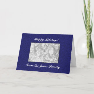 Modèle de carte - mosaïque bleue