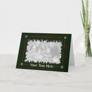 Modèle de carte - pin et arcs de Noël