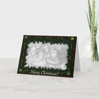 Modèle de carte - pin et arcs de Noël de mosaïque