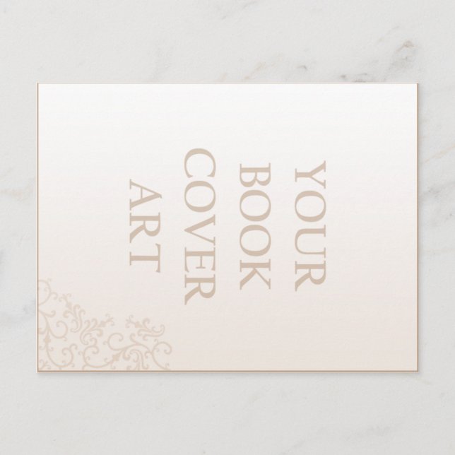 Modèle de carte postale de promotion de livre (Devant)