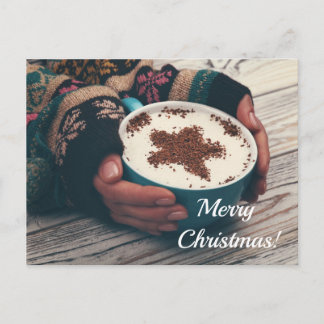 Modèle de carte postale de salutation de Noël