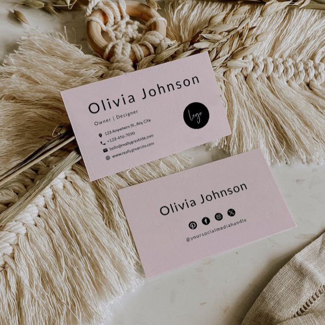 Modèle de carte professionnelle, Imprimable (Business Card Template, Printable)