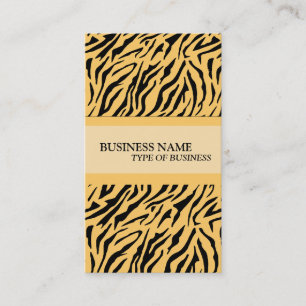 Modèle de carte professionnelle Tiger Print