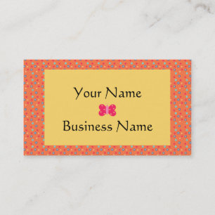 Modèle de carte profil papillon