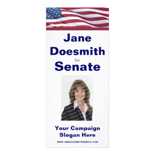 Modèle de carte rack de campagne électorale