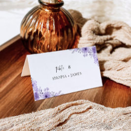 Modèle de cartes de Mariage violet