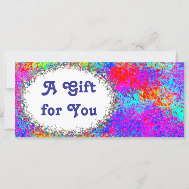 Modèle de certificat cadeau de fête (Devant)